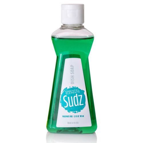 SUDZ Essentiel Elements Dish Soap, 3.5oz/103ml, Green